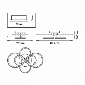 Потолочная люстра Lightstar Breve 749064