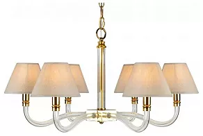 Подвесная люстра iLamp Amber YT2043-6 GD+Cear