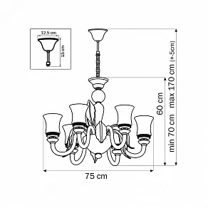 Подвесная люстра Lightstar Petalo 804460