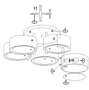 Потолочная люстра EVOLUCE Foresta SL483.092.07