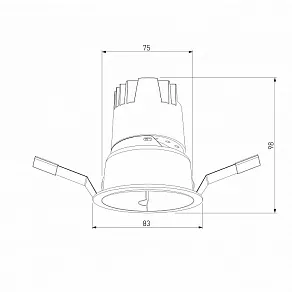 Встраиваемый светильник Elektrostandard Inline a064611