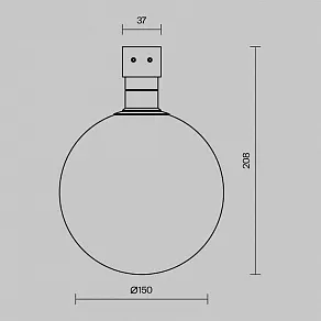 Светильник на штанге Maytoni Outdoor Luna O-TR01-2-S-9WW3K
