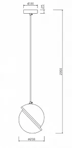 Подвесной светильник Freya Element FR5181PL-01BS