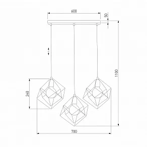 Подвесной светильник TK Lighting Alambre 190 Alambre