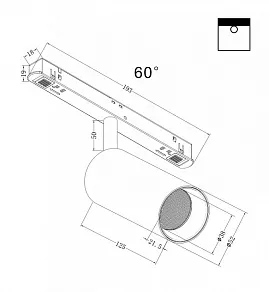Светильник на штанге Maytoni Focus LED TR032-2-12W4K-W-B