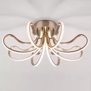 Потолочная люстра Eurosvet Lilium 90079/8 сатин-никель 80W