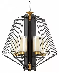 Подвесная люстра LUMINA DECO Canti LDP 1244-5 BK+MD