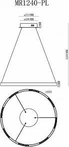 Подвесной светильник MyFar Lucas MR1240-PL