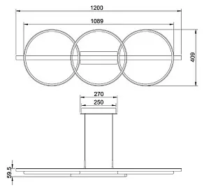 Подвесной светильник Arte Lamp Fluido A3913SP-24BK