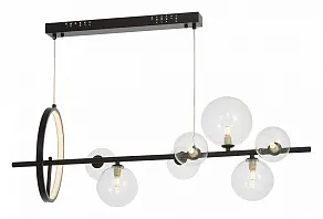 Подвесная люстра LUMINA DECO MERIDO LDP 7033-7 BK+CL