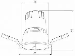 Встраиваемый светильник Elektrostandard Inline a064612