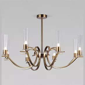 Люстра на штанге Eurosvet Rosher 60141/8 латунь