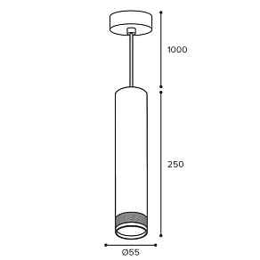 Подвесной светильник Wolta Rete WSL-GU10/P12BG