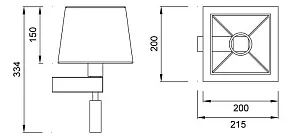 Бра с подсветкой Mantra Bahia 5233+5240