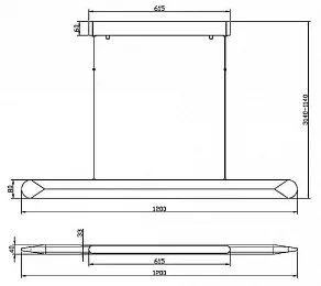 Подвесной светильник Maytoni Motion MOD276PL-L40B3K