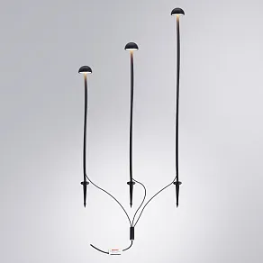 Наземный низкий светильник Arte Lamp MOTUS A1081PA-3BK