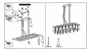 Подвесная люстра Globo Pamplona 69601-10