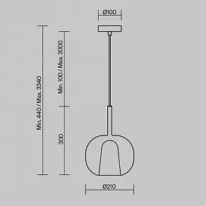 Подвесной светильник Maytoni Duality MOD271PL-01W2