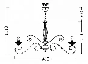 Подвесная люстра Maytoni Elegant 11 ARM333-10-W