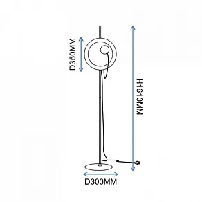 Торшер Imperiumloft MARGOTT White margott-fl01