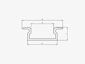 Профиль встраиваемый LEDS POWER  363644