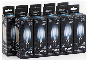Лампа светодиодная Gauss  E14 7Вт 4100K 103801207