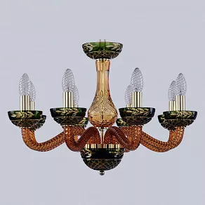 Подвесная люстра Bohemia Ivele Crystal Ivele Crystal 2 1309/8/200 G Am/Amber-Green/H-1J