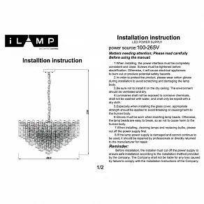 Подвесная люстра iLamp GRAMERCY 670P-16 CR+CL