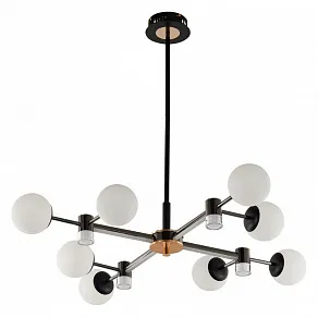 Люстра на штанге Arte Milano Ferrara-71040 277010/8 BK/GD