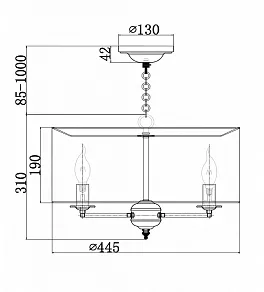 Подвесной светильник Maytoni Anna H007PL-04G