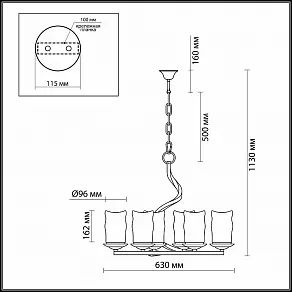 Подвесная люстра Odeon Light Brin 2766/6