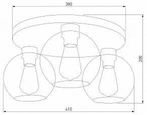 Потолочная люстра TK Lighting Cubus 2776 Cubus Graphite