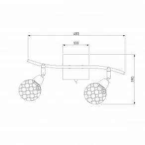 Бра Eurosvet Mirage 20042/2 золото