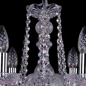 Подвесная люстра Bohemia Ivele Crystal 1402 1402/6/160/Ni