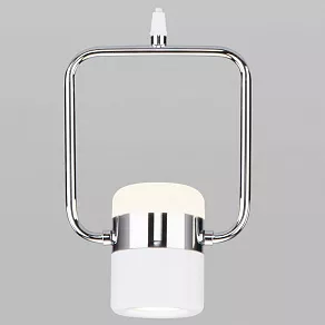 Подвесной светильник Eurosvet Oskar 50165/1 LED хром/белый