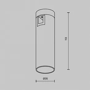 Накладной светильник Maytoni Focus Led TR143-1-5W4K-W-PT