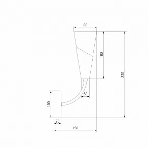 Бра Eurosvet Rhyton 60167/1 никель