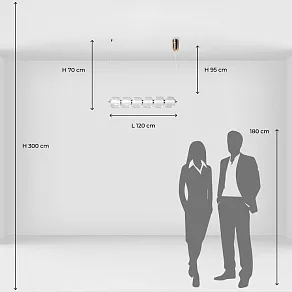 Подвесной светильник De City Мадлен 65 424018501