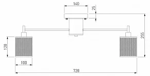 Потолочная люстра Eurosvet Tela 70109/8 античная бронза