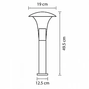 Наземный низкий светильник Lightstar Arroto 378937