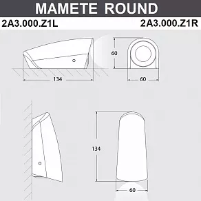 Накладной светильник Fumagalli Mamete 2A3.000.000.LXZ1L
