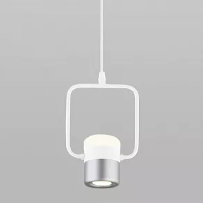 Подвесной светильник Eurosvet Oskar 50165/1 LED белый/серебро