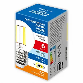 Лампа светодиодная Volpe  E27 6Вт 4000K UL-00008309
