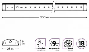 Модульный светильник Gauss Touch F 9022531235