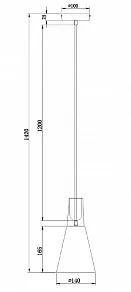 Подвесной светильник Maytoni Bicones P359-PL-140-C