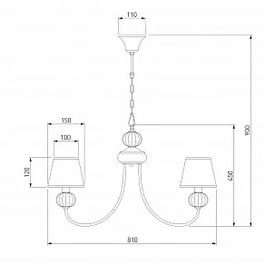 Подвесная люстра Eurosvet Mella 60072/8 золото