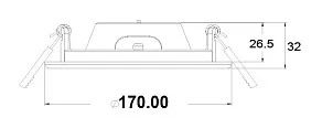 Встраиваемый светильник Maytoni Stockton DL016-6-L12W