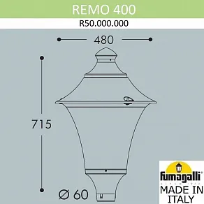 Консольный светильник Fumagalli REMO R50.000.000.AXH27