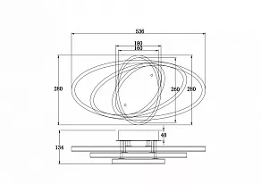 Потолочная люстра Freya Vande FR6018CL-L54WB