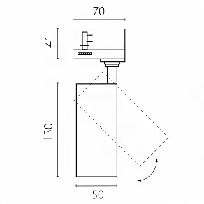Светильник на штанге Lightstar Canno Pro C4126QT